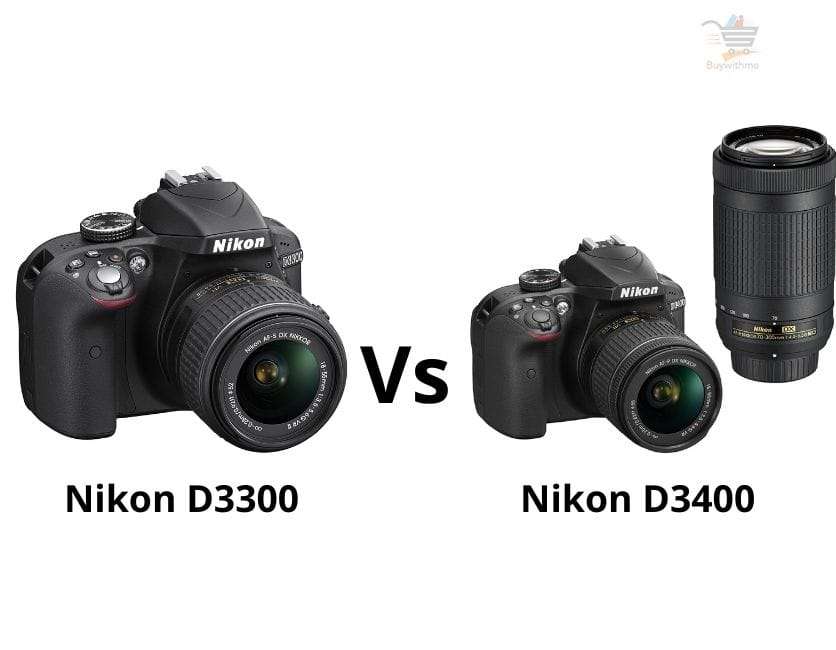 Nikon D3300 vs D3400
